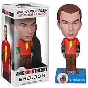 Exclusive Big Bang Theory Sheldon Shazam! Shirt Bobble Head